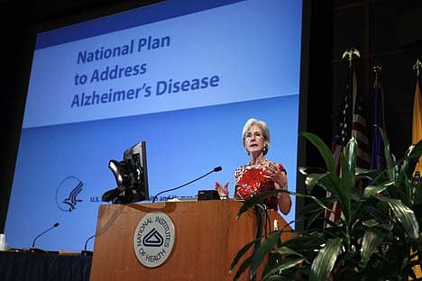 &lt;p&gt;AP Photo/Jose Luis Magana Health and Human Services Secretary Kathleen Sebelius speaks during the Alzheimer's disease conference Tuesday at the National Institute of Health in Bethesda, Md.&lt;/p&gt;