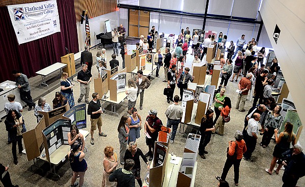 &lt;p&gt;Students from Flathead Valley Community College, the University of Montana and Whitefish High School present project at the fourth annual Scholars Conference on Student Research at Flathead Valley Community College on Friday, May 10, in Kalispell. (Brenda Ahearn/Daily Inter Lake)&lt;/p&gt;