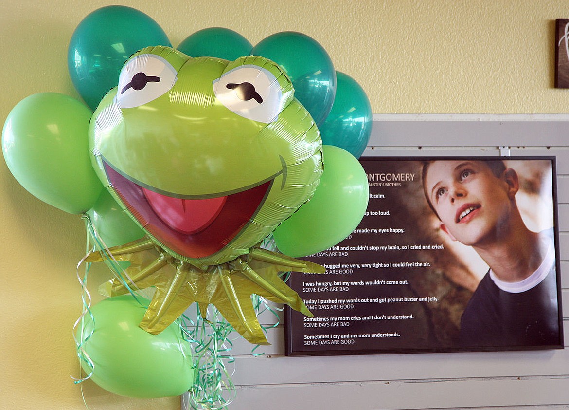 Austin Montgomery of Moses Lake had such an interest in the Muppets character Kermit the Frog that he was nicknamed the Kermit Kid. A photograph of the late Moses Lake resident is on display with the Faces of Hope exhibit at the Red Door Cafe.