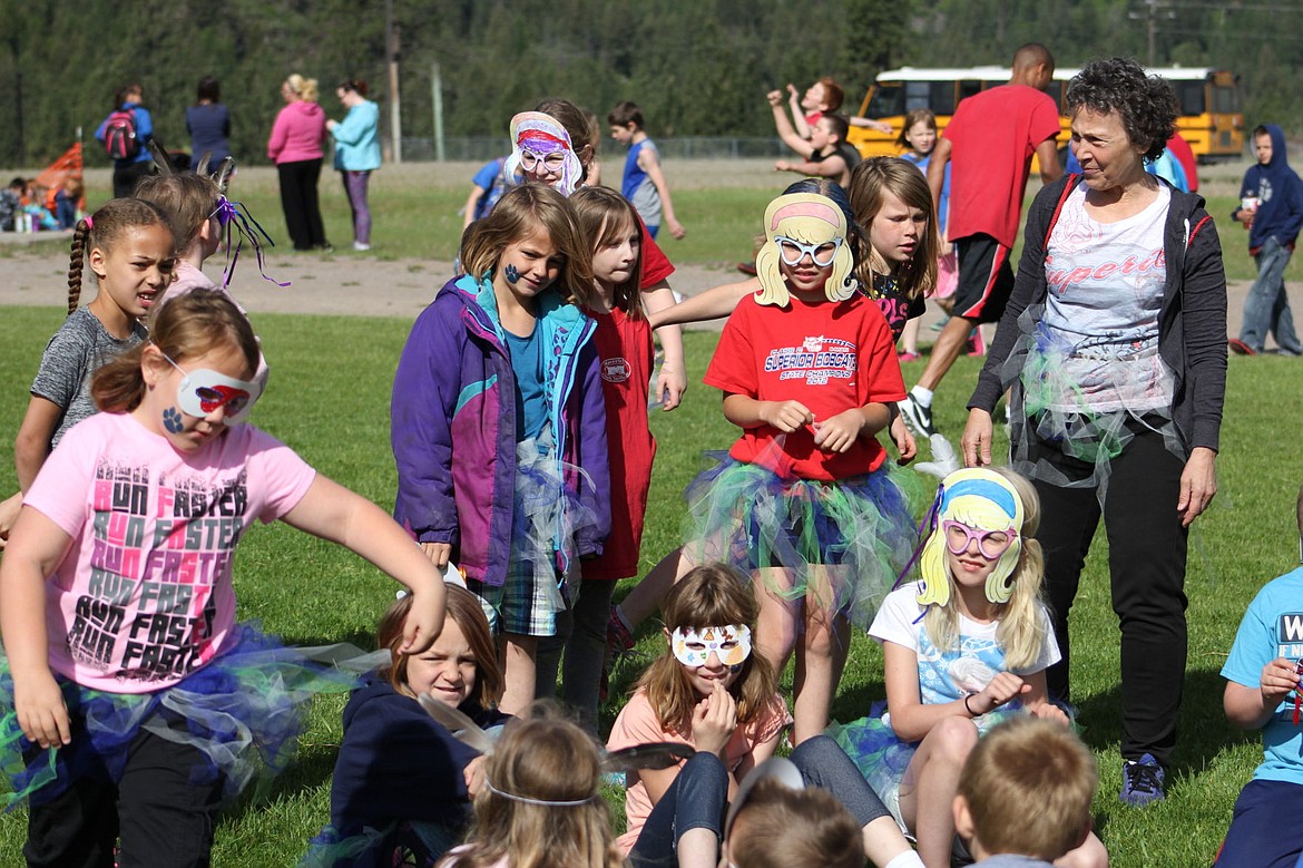 <p>Second-graders from Superior dress up to participate in the fun run held in Alberton on May 11.</p>