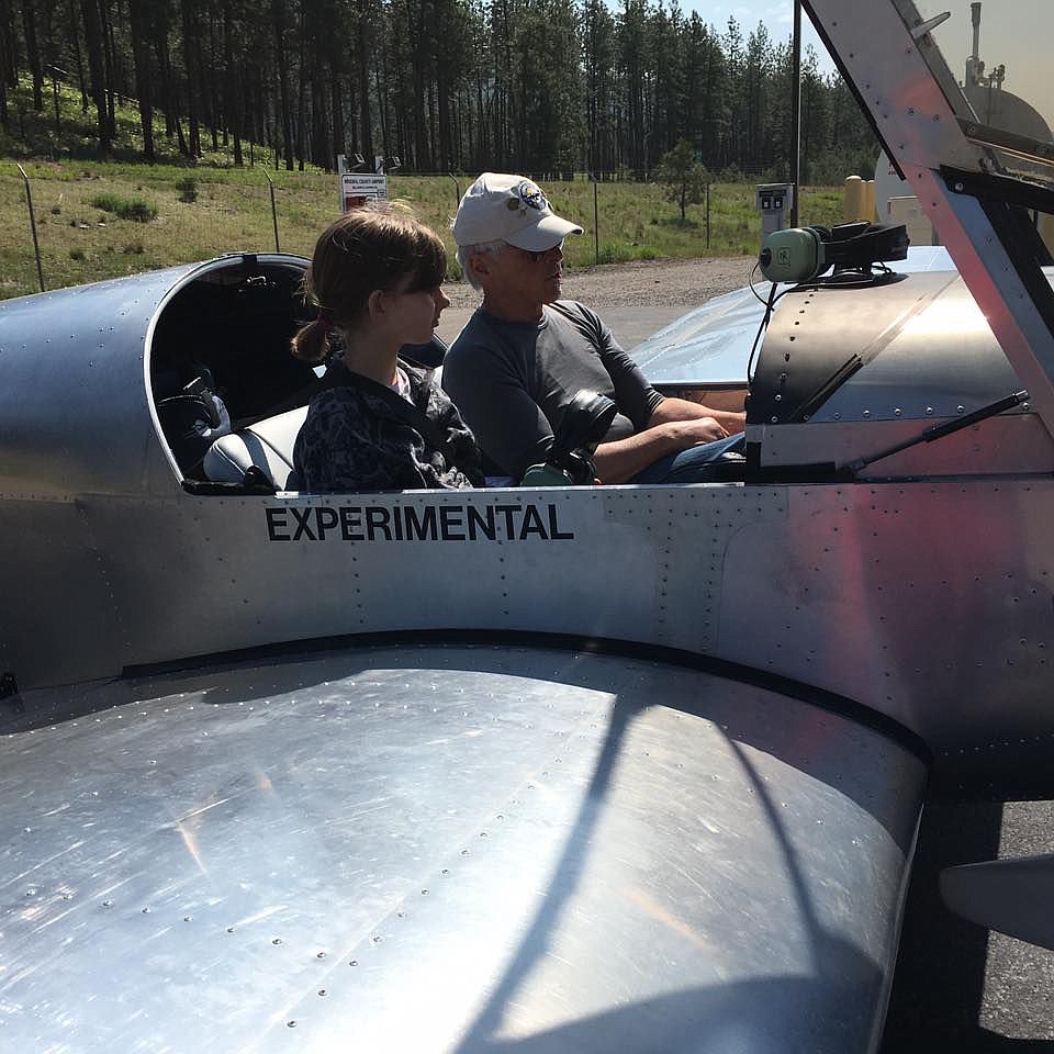 &lt;p&gt;Lorayna Pittsley, of Superior, learns about planes from pilot Ray Aten, during flights for young pilots on May 7, at the Superior Airport.&lt;/p&gt;