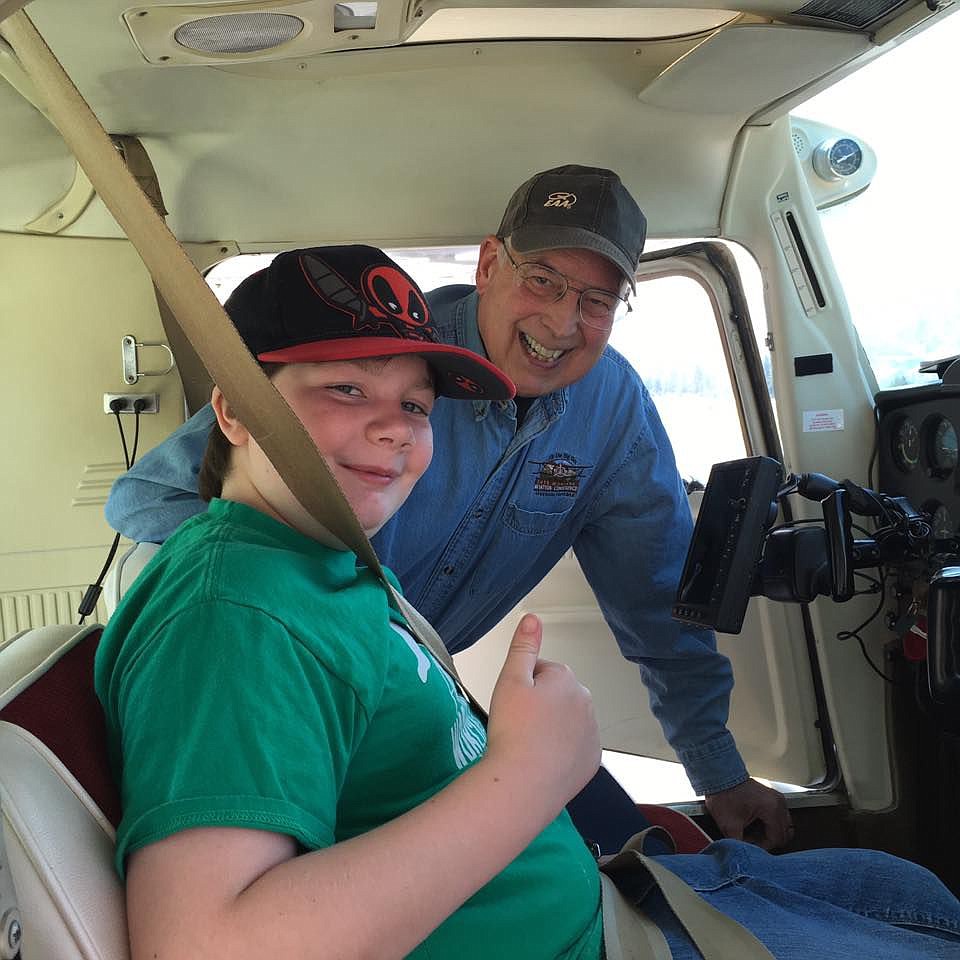 &lt;p&gt;Superior student, William Buchanan, is strapped in and ready to take flight along with pilot Gary Matson as part of the Young Eagles program.&lt;/p&gt;