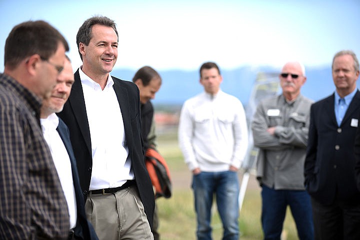 &lt;p&gt;&lt;strong&gt;Gov. Steve Bullock&lt;/strong&gt; gathered with state highway and Kalispell officials Tuesday to discuss the future of the U.S. 93 bypass. From left are Ed Toavs and Mike Tooley of the Montana Department of Transportation, Gov. Bullock, Tom Jentz and Jarod Nygren of the city of Kalispell, John Fuller, district director for U.S. Rep Ryan Zinke, R-Mont., and Joe Unterreiner, president of the Kalispell Chamber of Commerce. (Brenda Ahearn photos/Daily Inter Lake)&lt;/p&gt;&lt;div&gt;&#160;&lt;/div&gt;