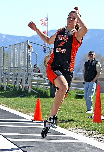 Adessa Durglo won all the jumping events at the ABC invite.