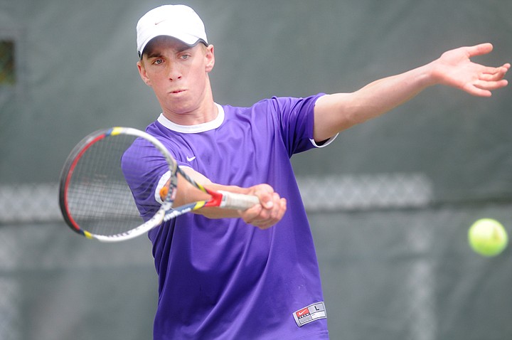 &lt;p&gt;Dylan McCrumb of Polson playing in the boy's doubles semi-finals at the Northwester A Divisional Tennis tournament on Friday, May 16, in Kalispell. (Brenda Ahearn/Daily Inter Lake)&lt;/p&gt;