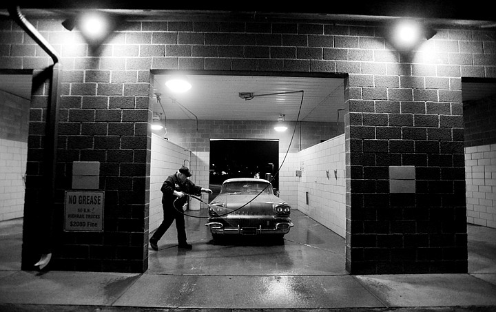 &lt;p&gt;Richard Ebert of Cutbank washes his 1958 Pontiac Bonneville on Thursday evening, May 15, in Whitefish. On Friday he drove to Sand Point, Idaho to take part in the Lost in the 50s car show. (Brenda Ahearn/Daily Inter Lake)&lt;/p&gt;