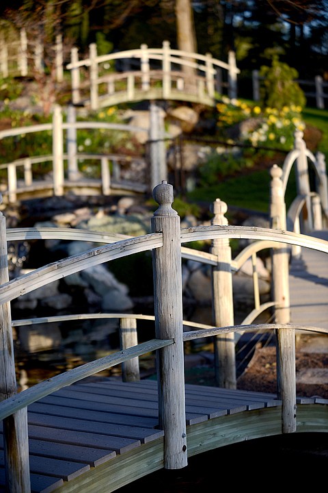 &lt;p&gt;Sunrise lights up several of the bridges that create the walking path through Bibler Gardens on Tuesday, May 13, in Kalispell. (Brenda Ahearn/Daily Inter Lake)&lt;/p&gt;