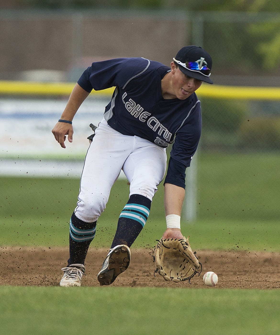 &lt;p&gt;LOREN BENOIT/Press Senior second baseman Jarred Hall gathers a ground ball during the 5A Region 1 game against Post Falls on May 10. This year, Lake City won the 5A Region 1 title for the first time since 2007 and advance to play Timberline High of Boise today in the opening round of the state 5A tournament at Memorial Stadium in Boise.&lt;/p&gt;