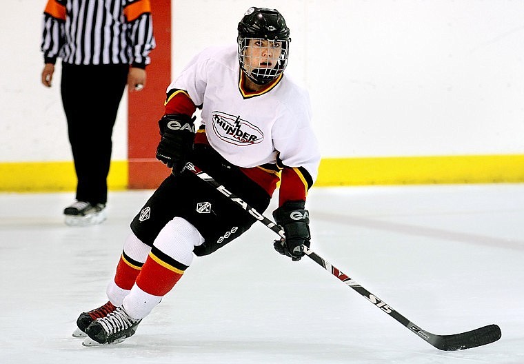 Dylan Gamble of Whitefish played wing for the Montana Thunderblades and helped the group win the National Championship in the USA Hockey U-16 Tier II 2A Conference in West Chester, Pa., on April 11. Gamble had two assists in the title game.