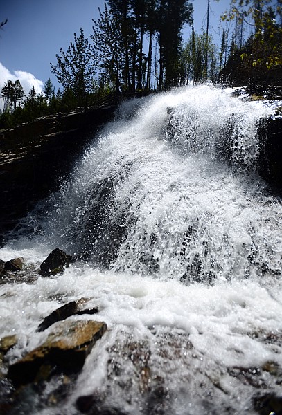 &lt;p&gt;Above, Hell Roaring Creek dumps torrents of water into the North Fork River along the North Fork Road Monday.&lt;/p&gt;