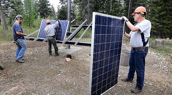 &lt;p&gt;Solar panels were installed Monday morning, May 13, at the Big Creek Outdoor Education Center in the Flathead National Forest north of Columbia Falls. The panels were made possible when the Glacier Institute won $20,000 through the Tom's of Maine 50 States for Good program. (Brenda Ahearn/Daily Inter Lake)&lt;/p&gt;