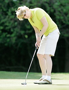 &lt;p&gt;Bobbie Lacklen sinks it on No. 7 a par 3. Bobbie does it in two during the Ben Graham Memorial Golf Tournament Saturday.&lt;/p&gt;