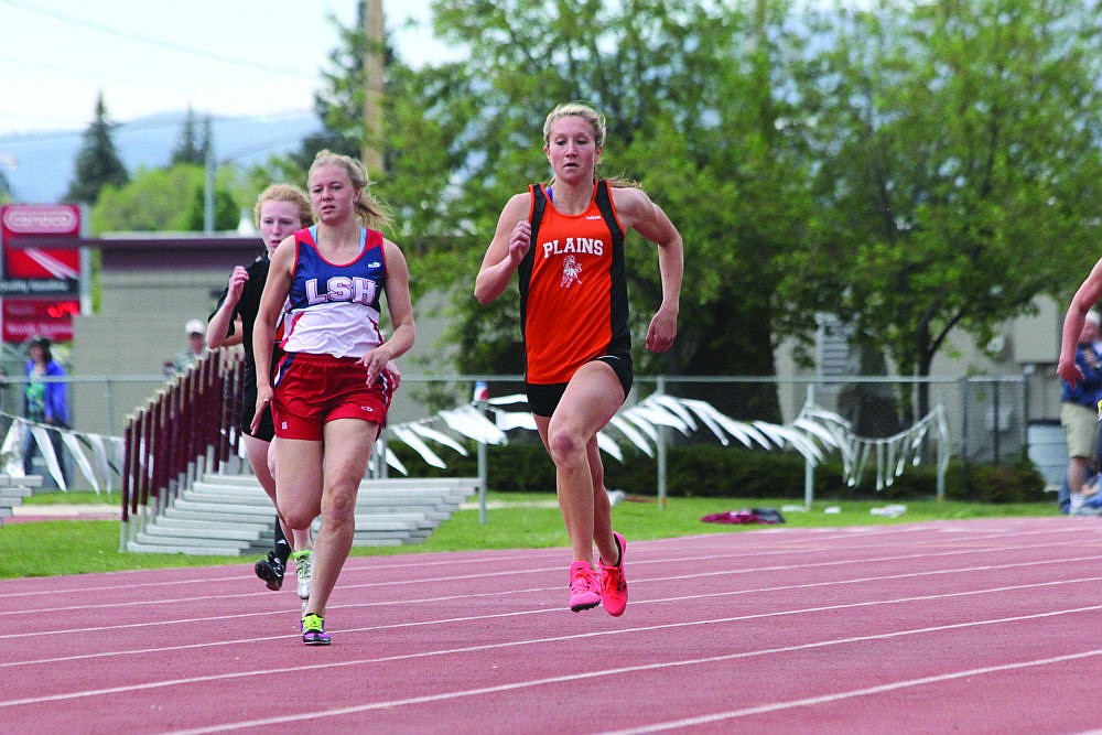 &lt;p&gt;Plains senior Hailey Phillips (far right) competes last week at the Western B Divisional Meet at Dornblaser Field in Missoula.&lt;/p&gt;