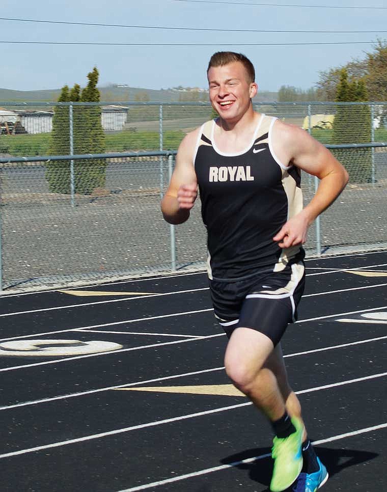 Jacob Lee runs with a big smile these days.
