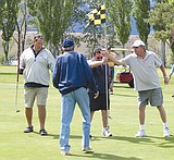Good weather greets men's golf season opener