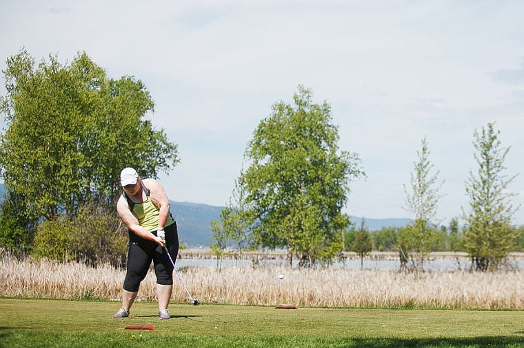 &lt;p&gt;Bigfork's Maddie Lorang hits a drive Tuesday morning during the first round of the Class B state golf tournament at Eagle Bend Golf Club in Bigfork. May 21, 2013 in Bigfork, Montana. (Patrick Cote/Daily Inter Lake)&lt;/p&gt;