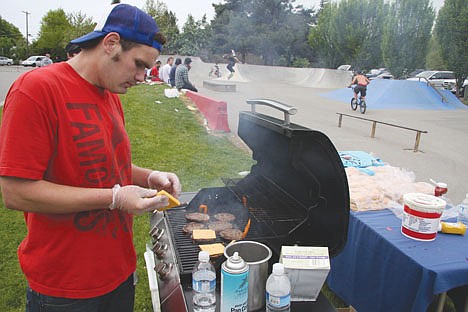 &lt;p&gt;Ricky Michael cooks up burgers as a fundraiser for a makeover of the skate park.&lt;/p&gt;