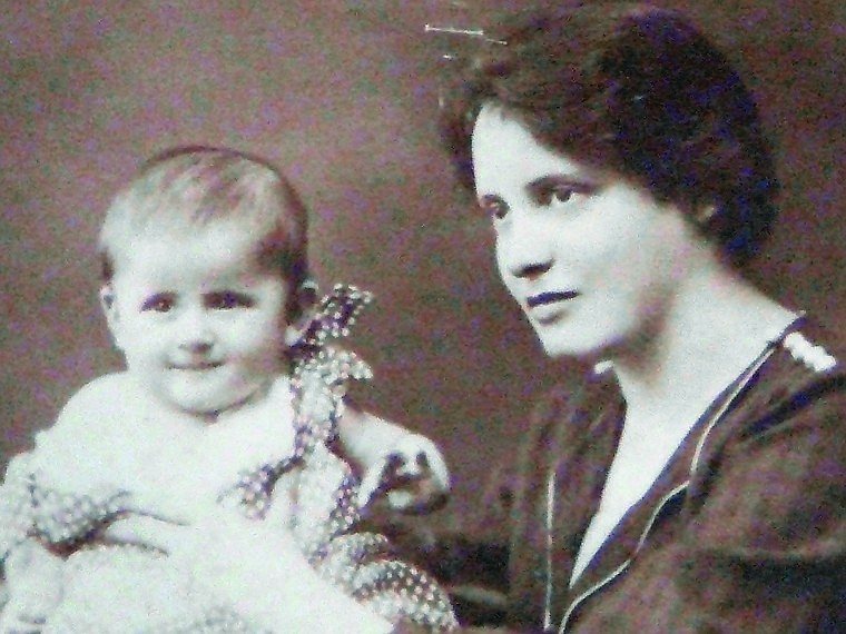 Noemi Ban was 9 months old in this photo taken with her mother, Juliska.