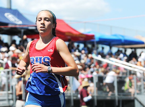 &lt;p&gt;Bigfork&#146;s Bryn Morley starts the final lap of the 1,600-meter run during the Class B state track and field meet and Legends Stadium on Friday. Morley won the event with a time of 4 minutes, 47.76 seconds. (Aaric Bryan/Daily Inter Lake)&lt;/p&gt;