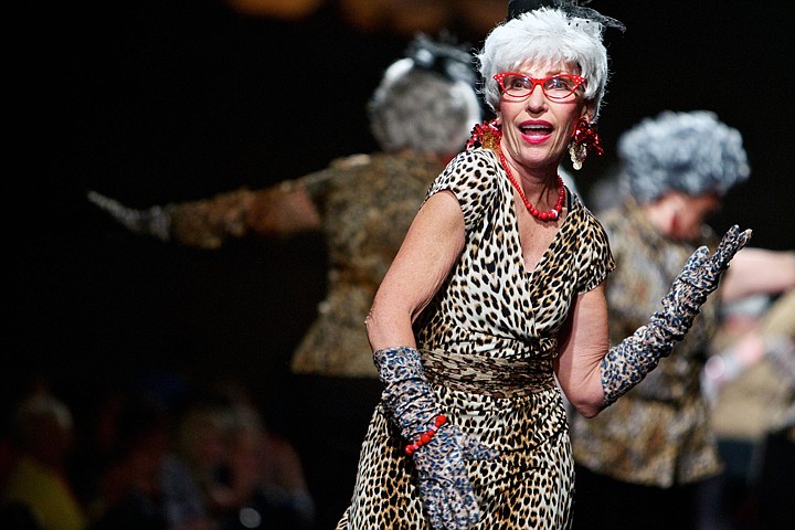 &lt;p&gt;JEROME A. POLLOS/Press Joy Fitzpatrick works the catwalk with the other &quot;dancing queens&quot; during the 12th annual 3Cs &quot;Spring Into Fashion&quot; held Tuesday at The Coeur d'Alene Resort.&lt;/p&gt;