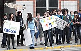 Students stand by WHS principal