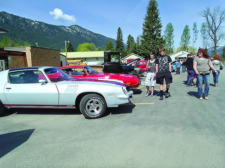 &lt;p&gt;Students walk through the Noxon school parking lot, where the first annual car show was held.&#160;&lt;/p&gt;