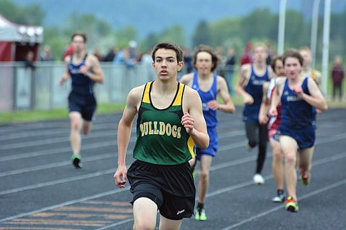 &lt;p&gt;Sage Cornelius leads his heat of the 800 in the Western A track meet Saturday in Frenchtown.&lt;/p&gt;