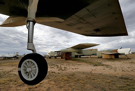 &lt;p&gt;The 39th and final B-52G Stratofortress, tail number 58-0224, right, accountable under the New START Treaty (Strategic Arms Reduction Treaty) with Russia, lies in the 309th Aerospace Maintenance and Regeneration Group boneyard at Davis-Monthan Air Force Base. The United States cut the tails off the 39 aircraft in order to remove the B-52G models from treaty accountability, as they still count as nuclear-capable delivery platforms with their tails attached. The tails are angled at 30 degrees so Russian satellites can view compliance. Tail number 58-0224, nicknamed &quot;Sweet Tracy,&quot; flew combat missions over North Vietnam in Operation Linebacker II, which began Dec. 18, 1972 and lasted 11 nights. The aircraft targeted the Yen Vien Railroad Yards and the Hanoi Railroad Repair Yards.&#160;&lt;/p&gt;