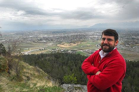 Steve Qunell, high above the Flathead Valley at Lone Pine State Park, is running as a Democrat for Flathead County commissioner. Garrett Cheen/Daily Inter Lake