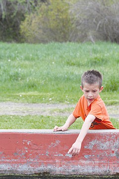 &lt;p&gt;Mason Christopher, a first grader at K. William Harvey Elementary, points out a large rainbow trout to a classmate at the Jocko River Trout Hatchery last Friday.&lt;/p&gt;