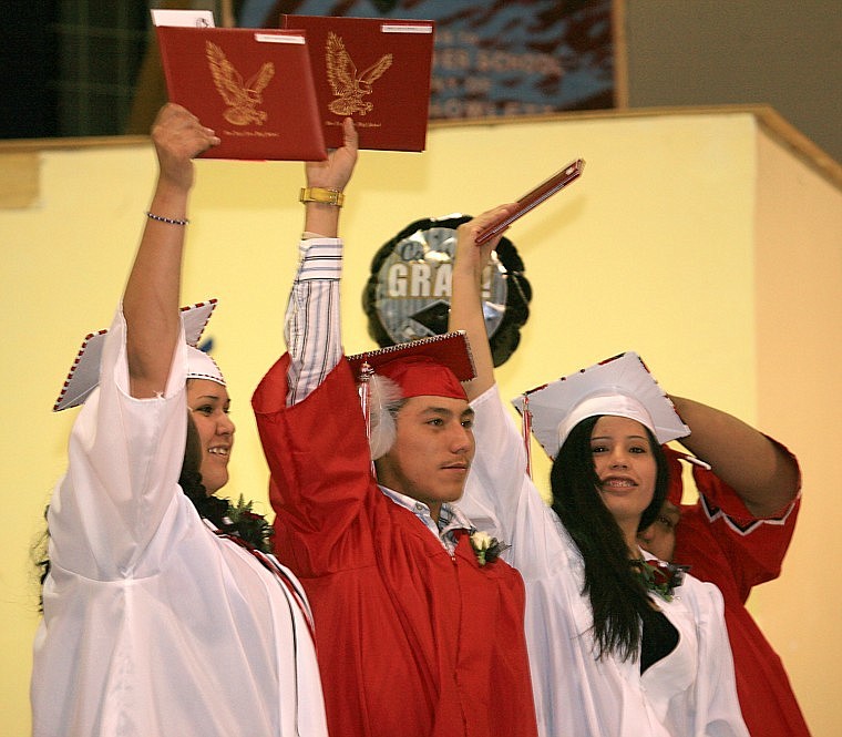 Two Eagle River High School graduation