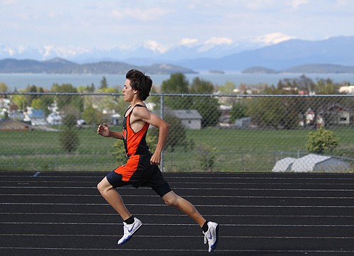 Mission's Paden Alexander runs at the Northwester A Divisionals last weekend in Polson.