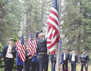 &lt;p&gt;Herb Gregory of John E. Freeman Post 5514 of the VFW had the honor of raising the flag during Memorial Day ceremonies at Milnor Lake Cemetery Monday.&lt;/p&gt;