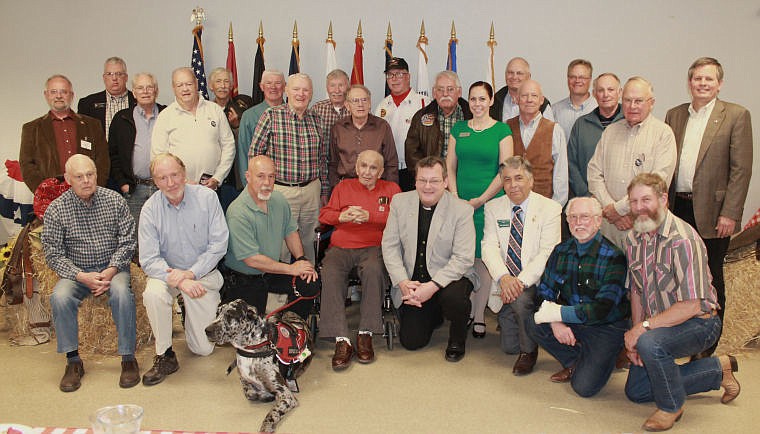 &lt;p&gt;All the military veterans who attended Saturday's brunch gathered for this rare picture.&lt;/p&gt;