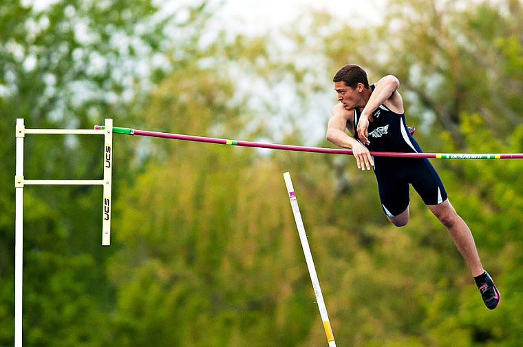 &lt;p&gt;Glacier's Lonnie Sherman watches the bar as he clears 15' in the pole vault Friday afternoon during the first day of Western AA Divisional Track at Legends Stadium in Kalispell. (Patrick Cote/Daily Inter Lake)&lt;/p&gt;