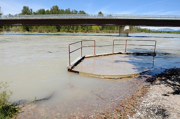 &lt;p&gt;The fishing pier at the Old Steel Bridge Fishing Access Site is partially under water on Wednesday, May 21, in Kalispell. The east side access to the river has been closed due to this flooding. According to a press release from the Montana Fish, Wildlife and Parks &quot;Rising waters have prompted emergency closures of two FWP Fishing Access Sites on the Flathead River. Both sites are flooding and creating public safety concerns.&quot; (Brenda Ahearn/Daily Inter Lake)&lt;/p&gt;