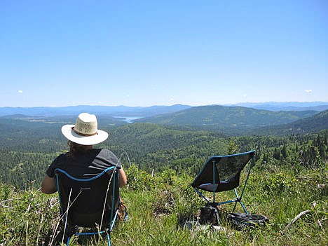 &lt;p&gt;Kelsey Mills enjoys the view over Mica Bay from Moose Ridge.&lt;/p&gt;