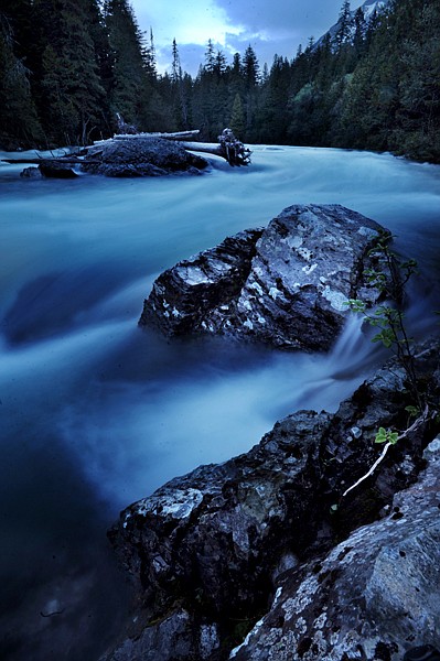 <p>McDonald Creek in Glacier National Park is visible in the early hours of May 18.</p>
