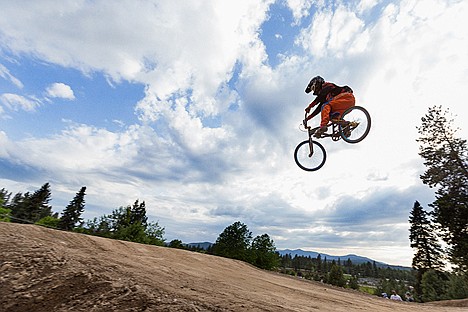 &lt;p&gt;Pike Ash, with 3B Racing, 14, gets big air over a double jump feature during a practice run at Cherry Hill.&lt;/p&gt;