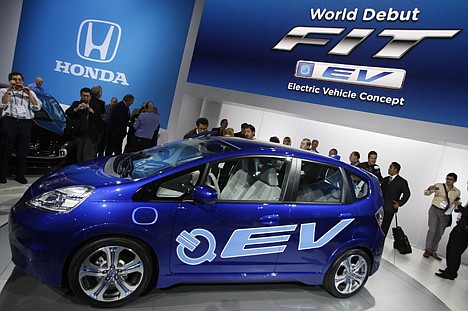 &lt;p&gt;In this Nov. 17, 2010, file photo, Honda introduces its new FIT EV Electric Vehicle Concept car at the LA Auto Show Wednesday, in Los Angeles. Auto companies in the U.S. are lowering lease prices for electric cars as they try to jump-start slow sales in a competitive market.&lt;/p&gt;