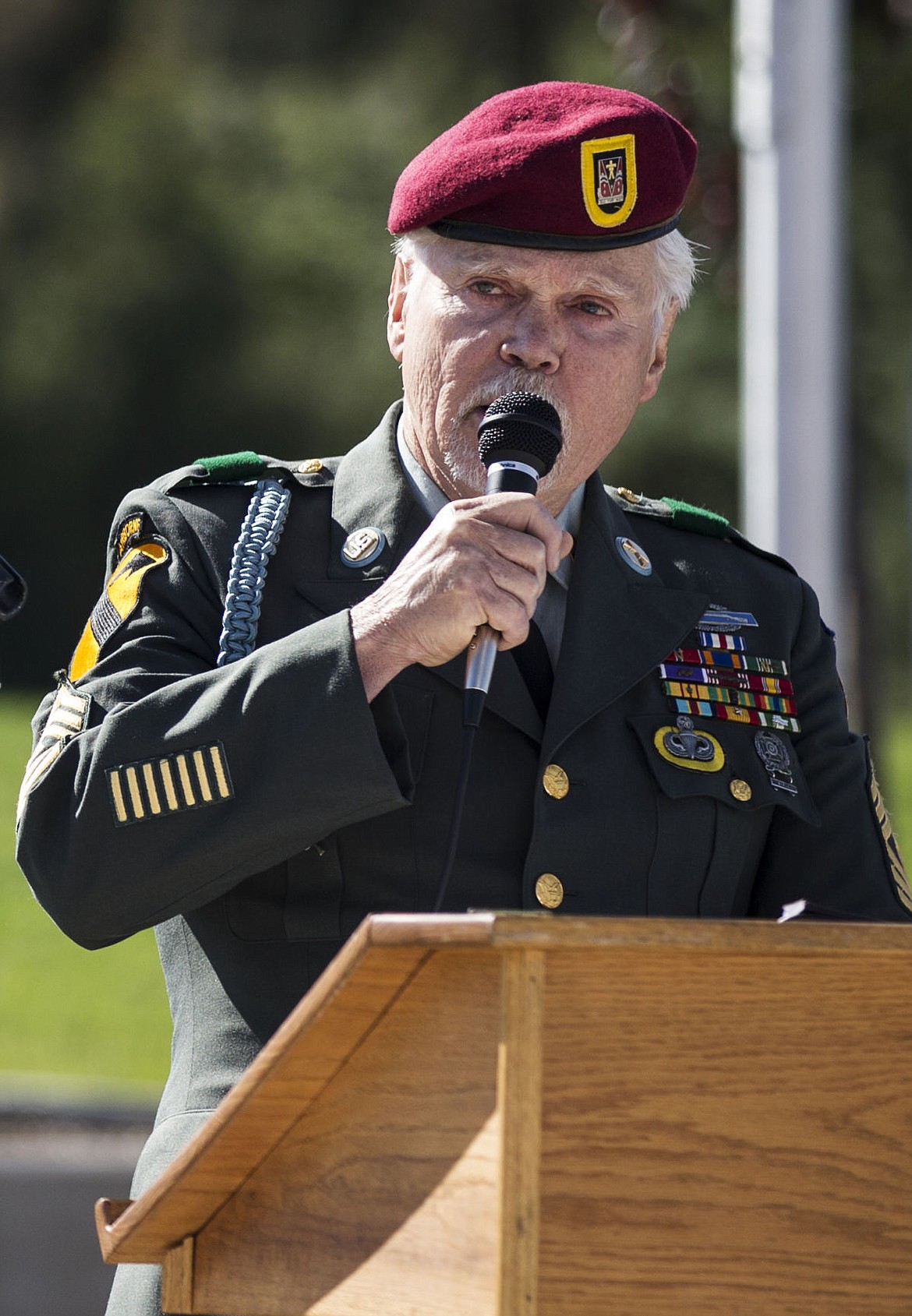 &lt;p&gt;Bob Martin, an Army veteran who served four tours in Vietnam, reads a poem &quot;Just a Common Soldier,&quot; also known as &quot;A Soldier Died Today,&quot; by A. Lawrence Vaincourt, to a large crowd at the McEuen Park Veterans Pavilion on Memorial Day.&lt;/p&gt;