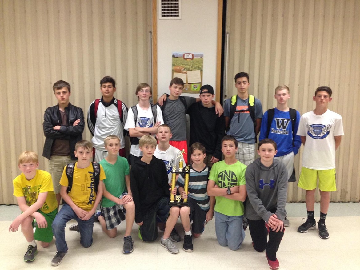 &lt;p&gt;Courtesy photo&lt;/p&gt;&lt;p&gt;Lakeland's seventh-grade boys track team won the district championship May 4 at Lakeland High. In the front row from left are Ernal Holefeltz, Aaron Horne, Calvin Schenkenberger, Sam Cope, Scott Pote, Justin Williams, Michael Banning and Chris Hollis; and back row from left, Matt Deems, Jalen Skalskiy, Damien Hieronymus, Cameron Pacquette, Ricky Lewis, Ammon Munyer, Chase Simon and Cody Carvajal.&lt;/p&gt;