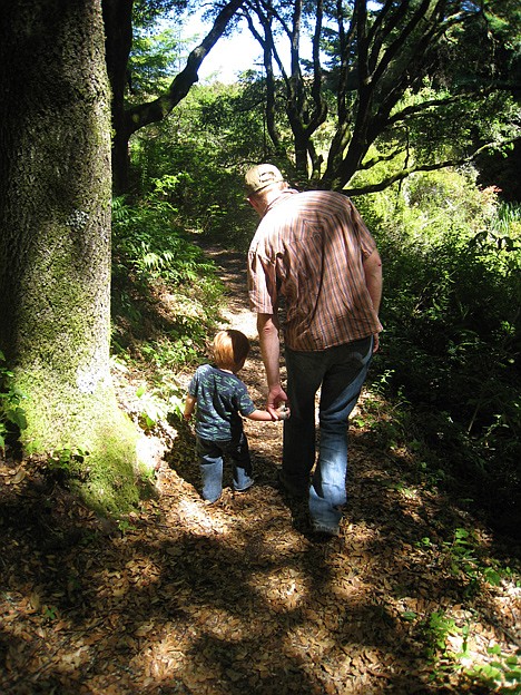 &lt;p&gt;A father and son bond during a Stroller Hikes family hike up Pomponio Canyon Trail toward Mount Ellen near Memorial County Park in Pescadero, Calif., in 2008.&lt;/p&gt;