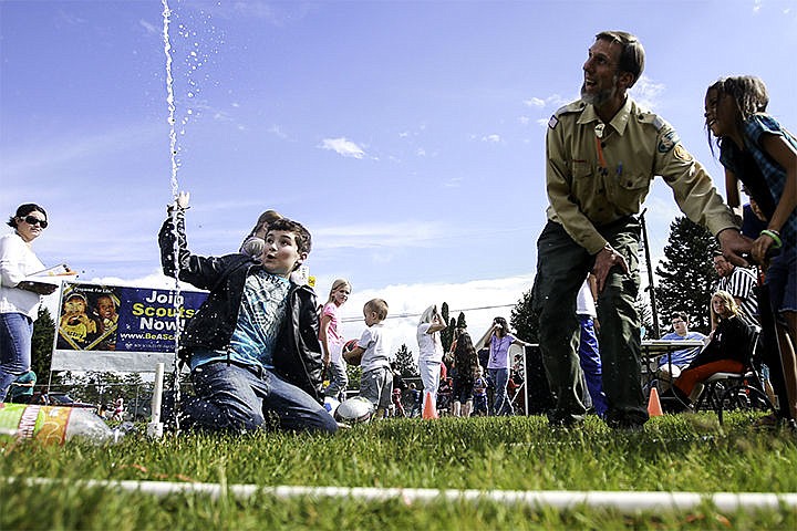 &lt;p&gt;A pressure rocket is set off by Julian McDowall, 10, Wednesday at the Spring Fling event in which students and the community gathered at Borah Elementary School to participate in activities put on by local business&#146;.&lt;/p&gt;