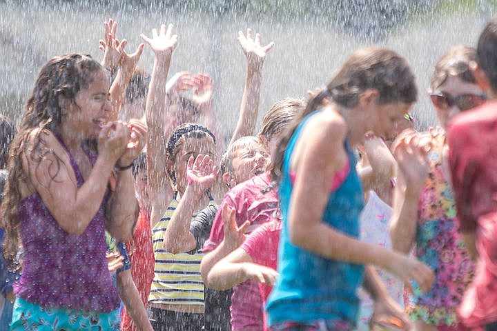 &lt;p&gt;Students at Hayden Meadows Elementary School in Hayden, ID stand under the water sprayed from a Northern Lakes fire truck on Friday. The students at Hayden Meadows Elementary School raised over $22,000 during their spring raffle and as a result, received an outside play day with activities including dunking Principle Lisa Pica in a dunk tank and water games.&lt;/p&gt;