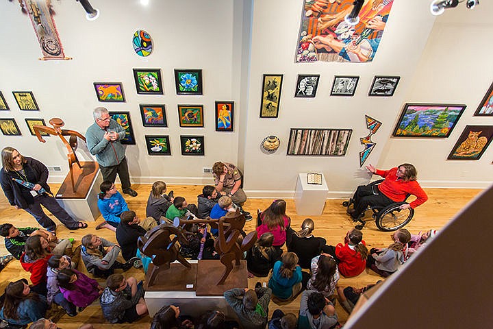 &lt;p&gt;Students from Sorensen Magnet School's fifth and sixth grades gather at Art Spirit Gallery Wednesday in downtown Coeur d'Alene to choose a piece of art from four that were perviously chosen from a larger group of art to be installed at their school.&lt;/p&gt;