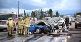 One dies, three hurt in U.S. 2 collision