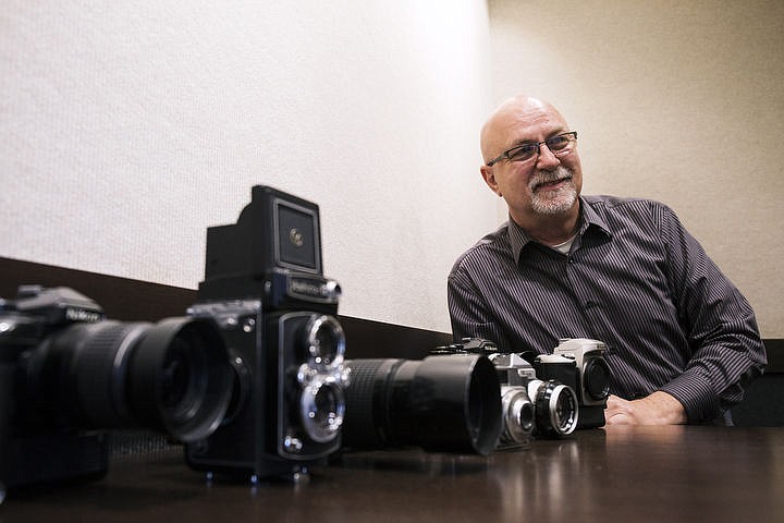 &lt;p&gt;LOREN BENOIT/Press Photographer Chris Chaffee sits next to his working and non-working cameras on Monday, May 9, 2016. Chaffee has created an eight-week photography program specifically tailored towards veterans to help them with the many challengesthey face in post-military life.&lt;/p&gt;