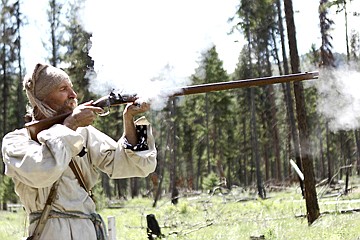 &lt;p&gt;Dave Sowers, of Colton, Ore., fires his .62 Caliber smooth-bore rifle at a target.&lt;/p&gt;