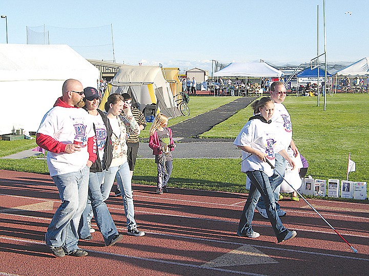 People participate in the Moses Lake Relay for Life.